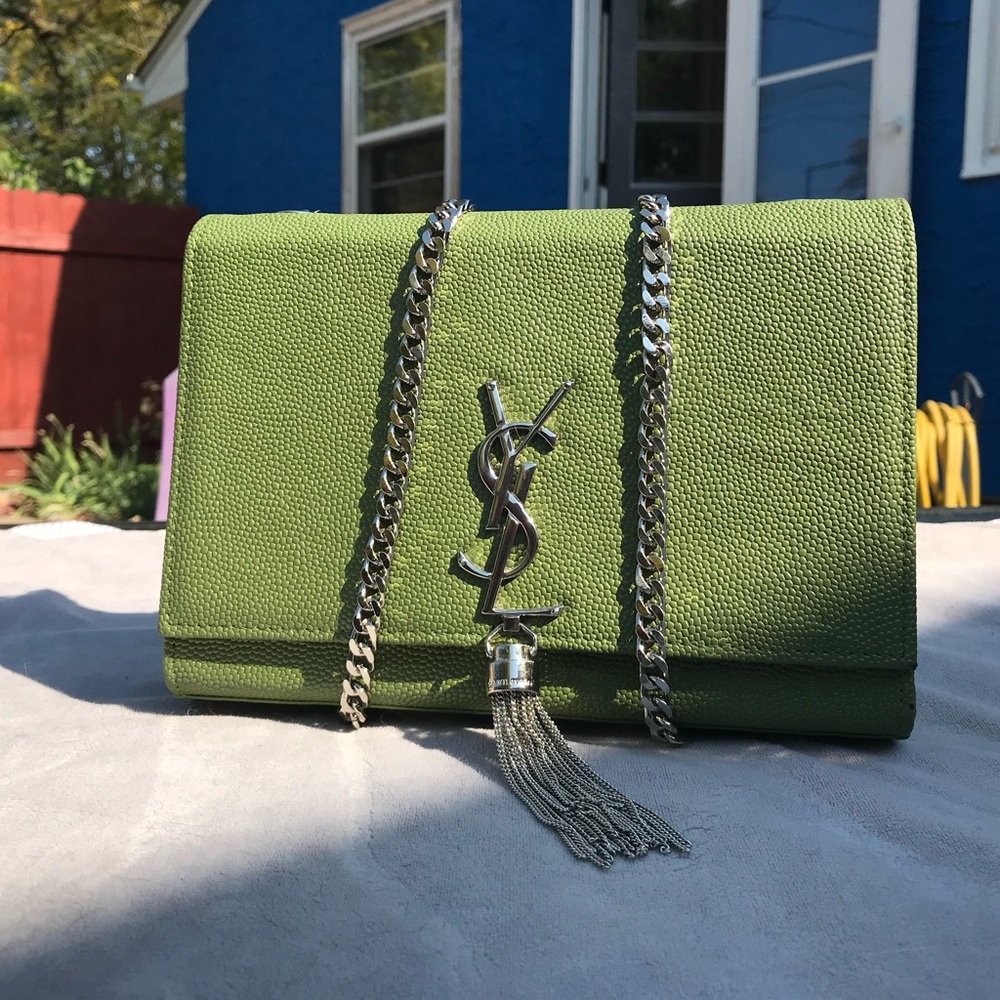 Vintage Green Crossbody Chain Purse